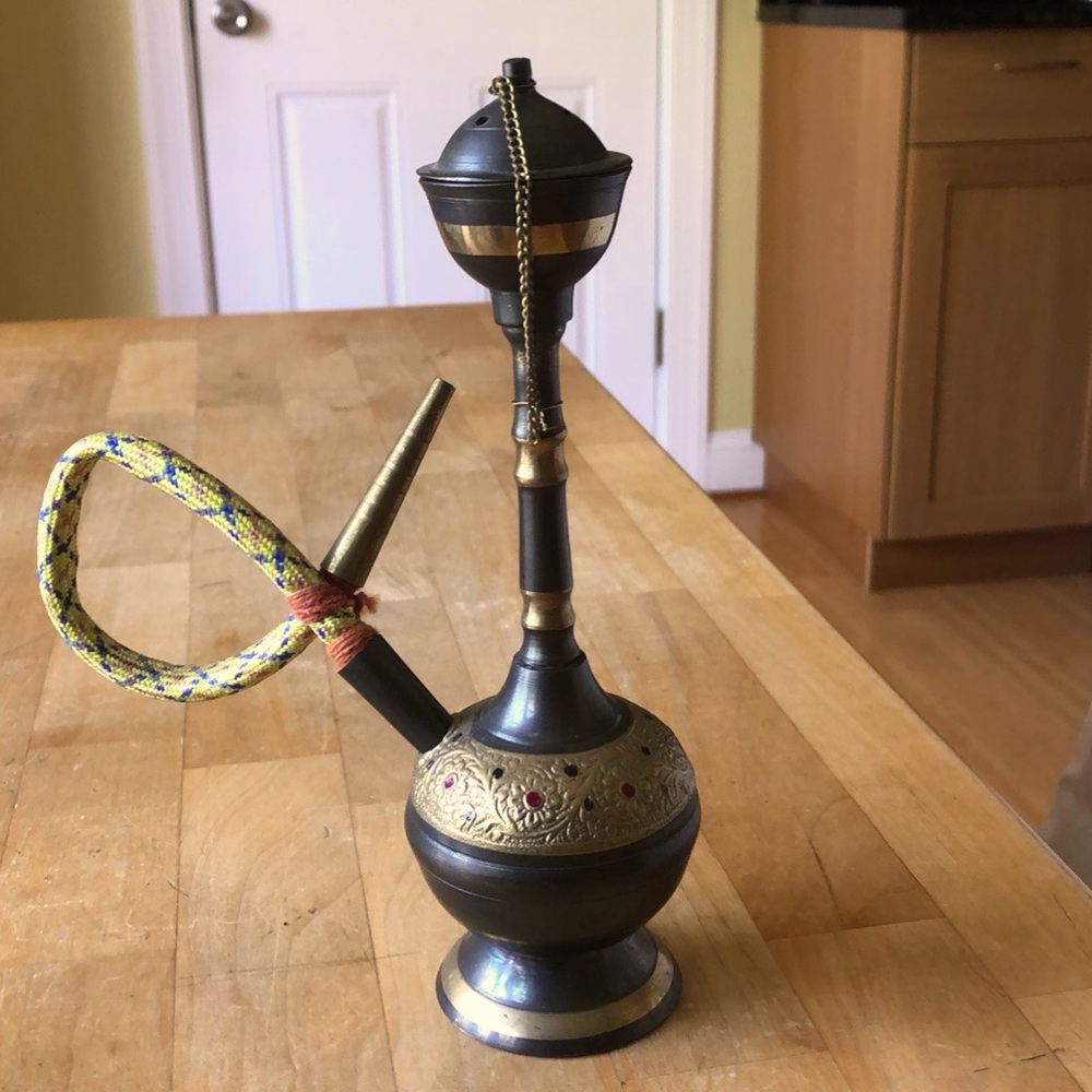 Antique Miniature Decorative Brass with Hose